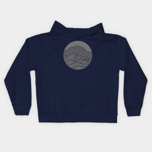 Mountain and Wave Kids Hoodie